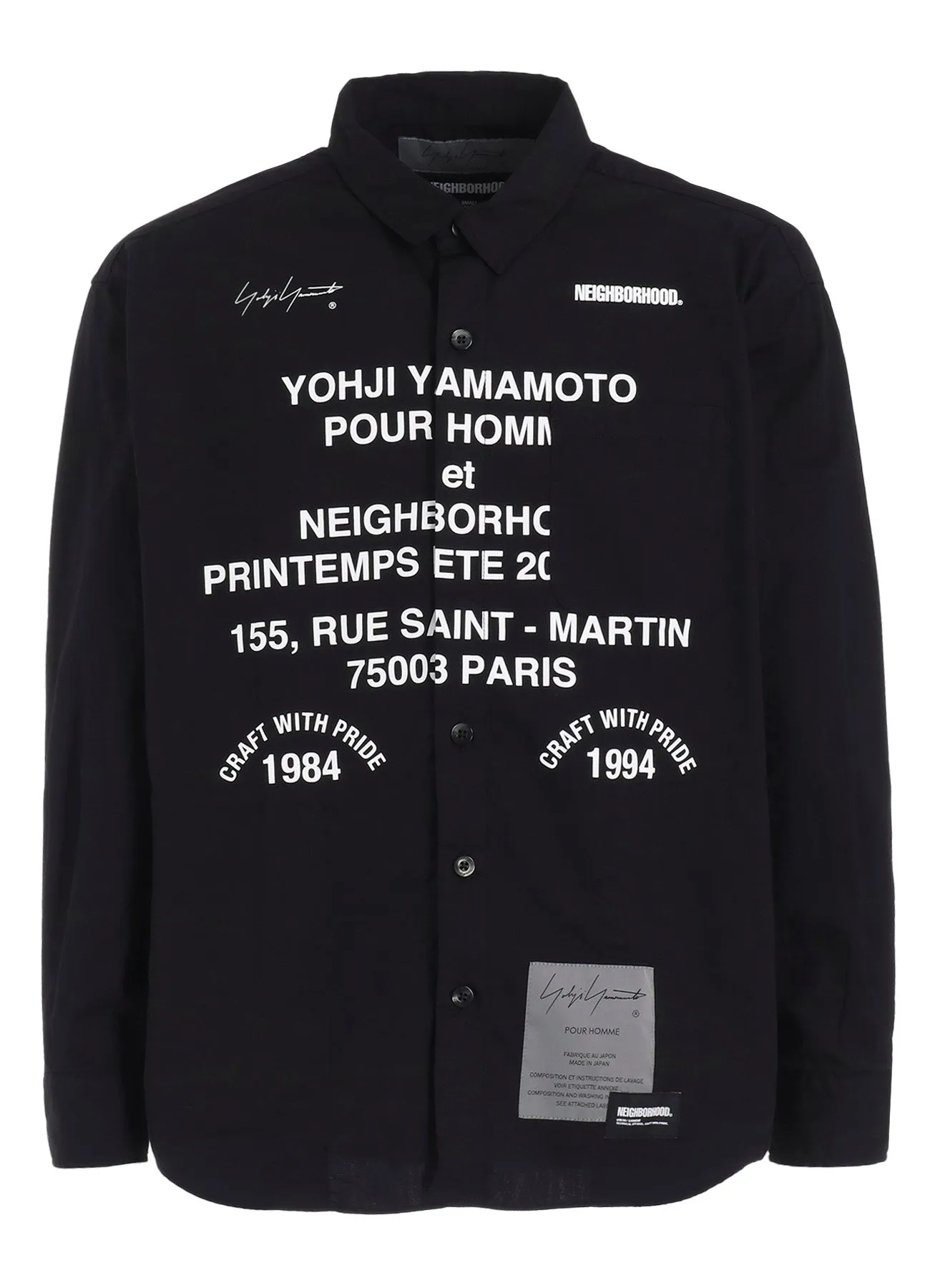 Yohji Yamamoto x NEIGHBORHOOD PRINT SHIRT LS　